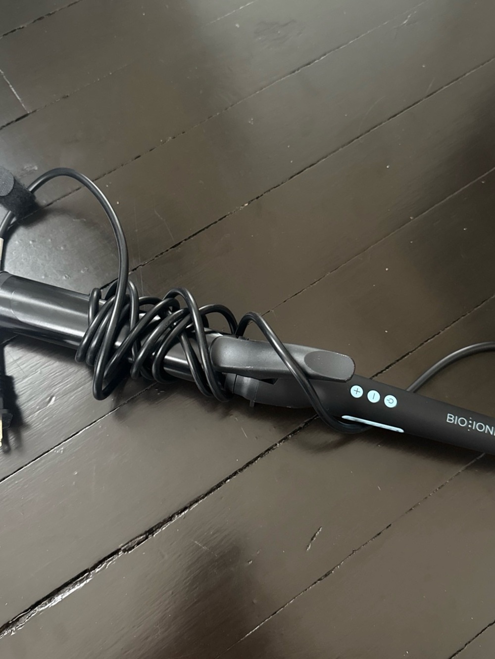 BIO IONIC Black Hair Curling Iron - Black